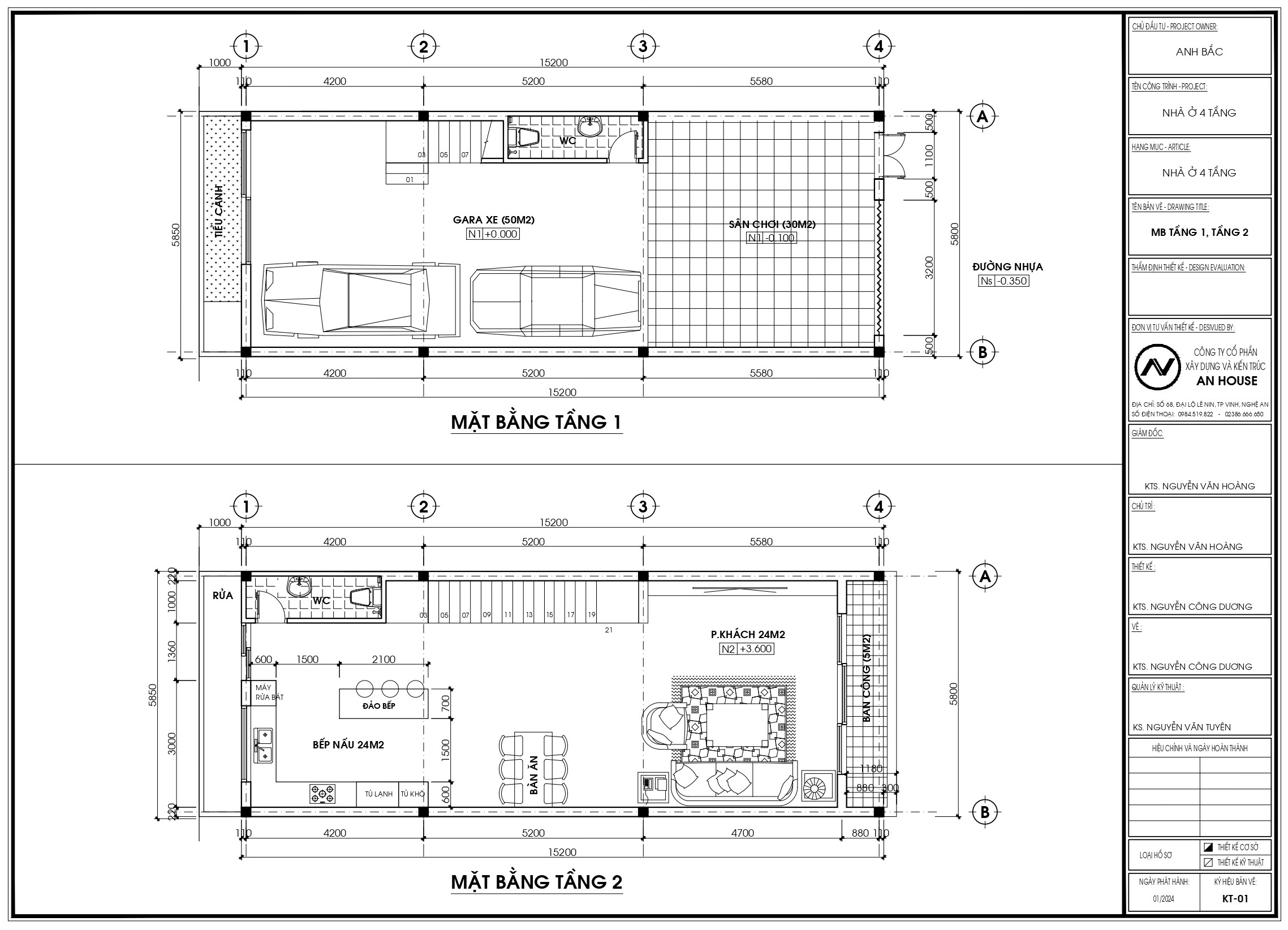 Mẫu nhà phố 4 tầng hiện đại yêu thích nhất năm 2024